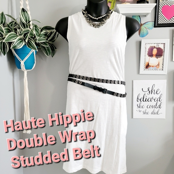 Haute Hippie Accessories - Haute Hippie Double Wrap Studded Belt